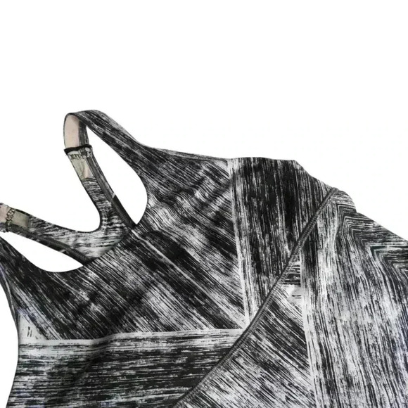 Lululemon Athletica Black and White Racerback Tank - Size 8 - Picture 2 of 3